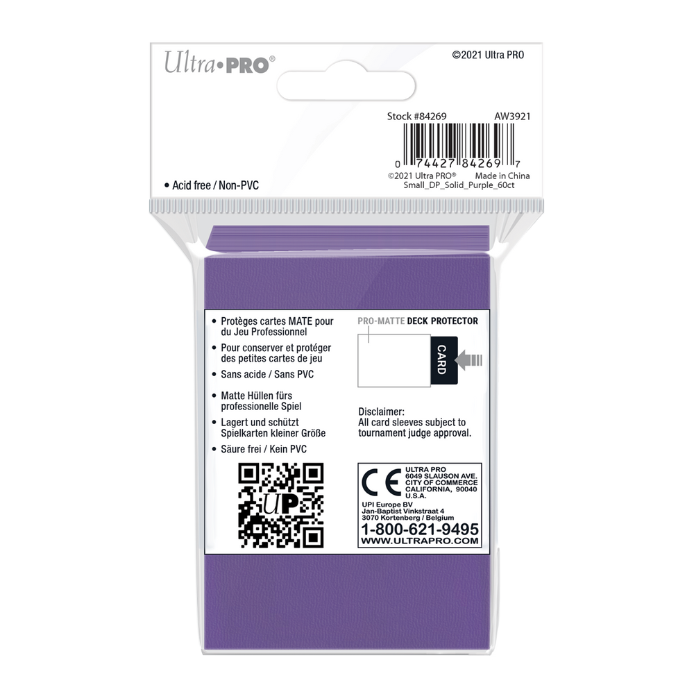 Ultra PRO: Small 60ct Sleeves - PRO-Matte (Purple)