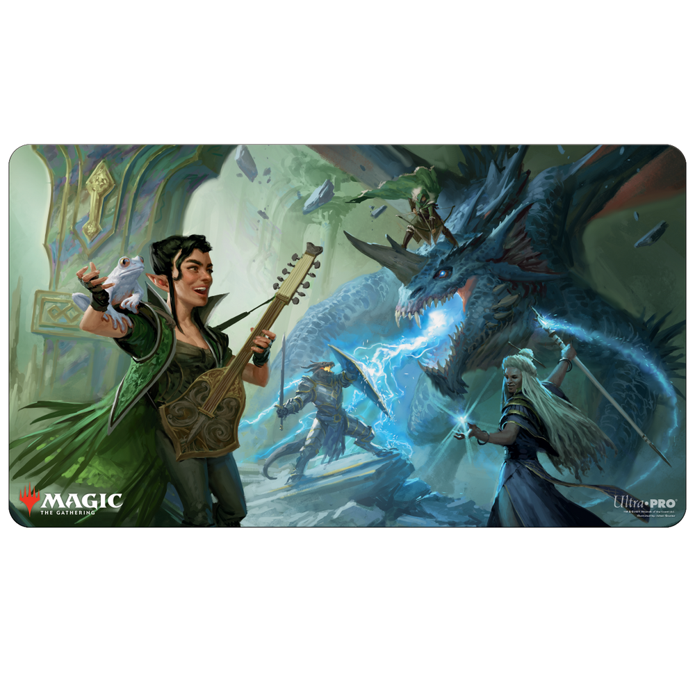 Ultra PRO: Playmat - Adventures in the Forgotten Realms (The Party Fighting Blue Dragon)