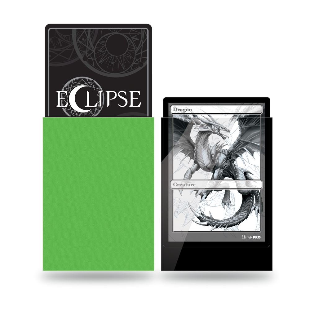 Ultra PRO: Standard 100ct Sleeves - Eclipse Gloss (Lime Green)