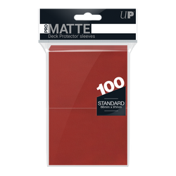 Ultra PRO: Standard 100ct Sleeves - PRO-Matte (Red)