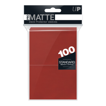 Ultra PRO: Standard 100ct Sleeves - PRO-Matte (Red)