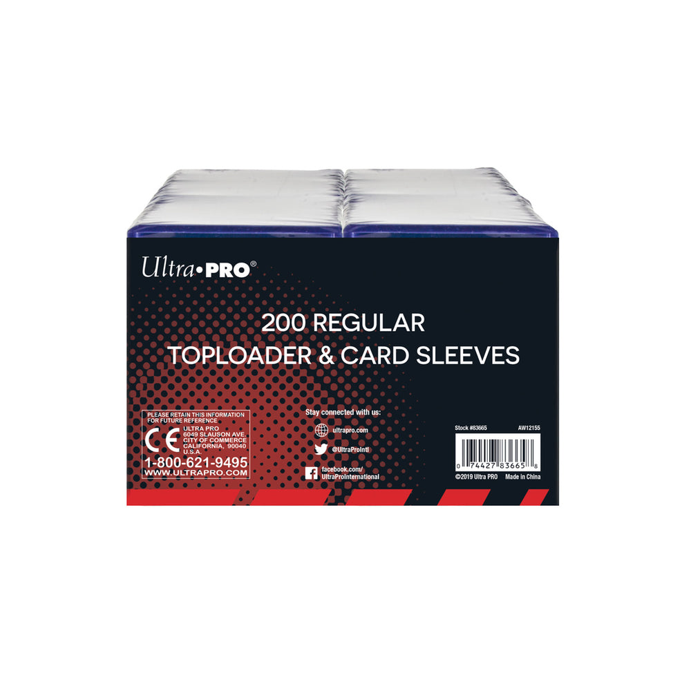 Ultra PRO: Toploader - 3" x 4" (200ct Regular with Card Sleeves)