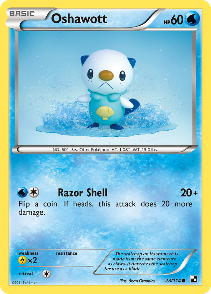 Oshawott (28/114) [Black & White: Base Set]