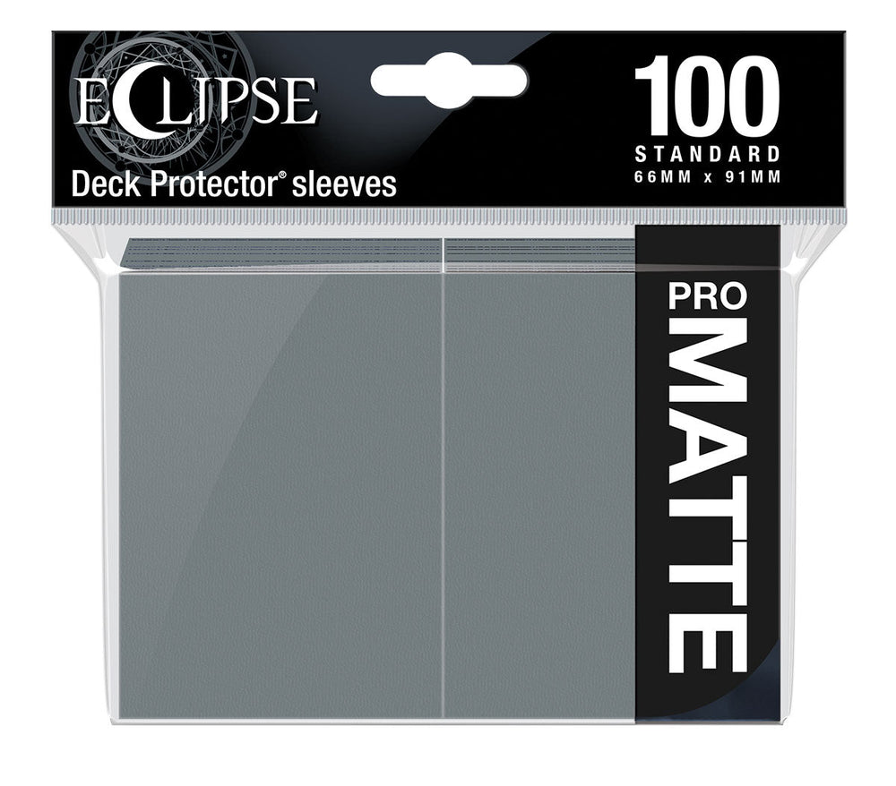 Ultra PRO: Standard 100ct PRO-Matte Sleeves - Eclipse (Smoke Grey)