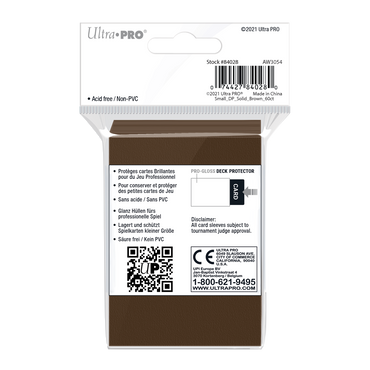 Ultra PRO: Small 60ct Sleeves - PRO-Gloss (Brown)