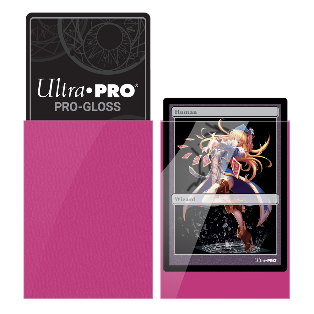 Ultra PRO: Small 60ct Sleeves - PRO-Gloss (Bright Pink)