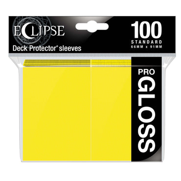 Ultra PRO: Standard 100ct Sleeves - Eclipse Gloss (Lemon Yellow)