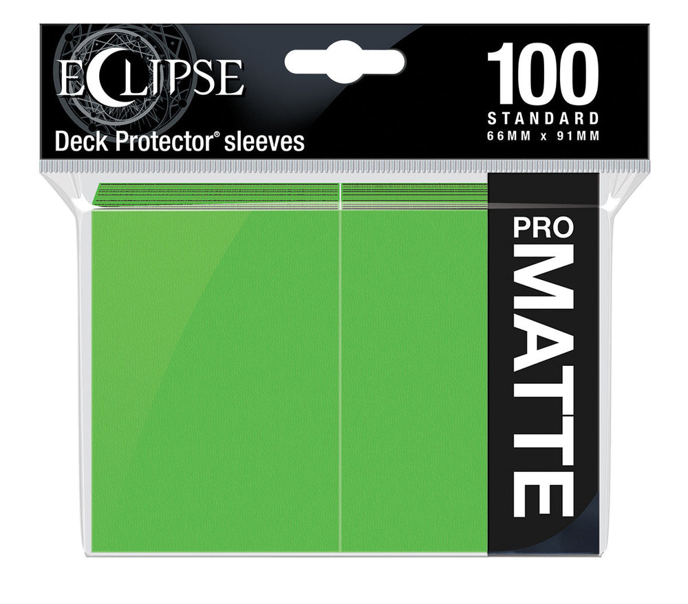 Ultra PRO: Standard 100ct PRO-Matte Sleeves - Eclipse (Lime Green)