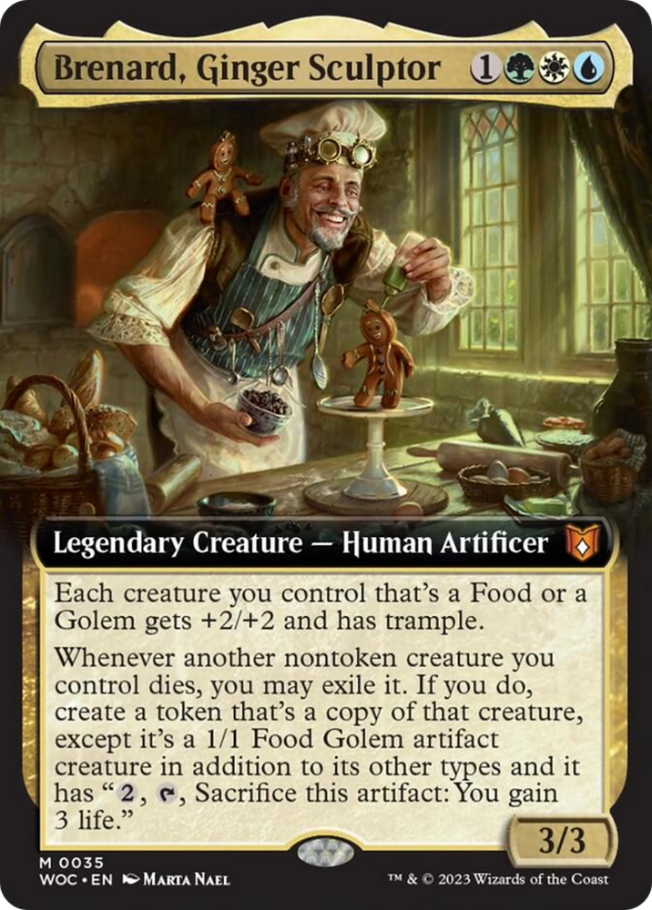 Brenard, Ginger Sculptor (Extended Art) [Wilds of Eldraine Commander]