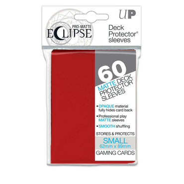 Ultra PRO: Small 60ct Sleeves - Eclipse PRO-Matte (Apple Red)