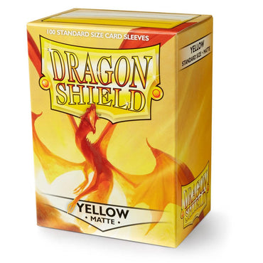 Dragon Shield: Standard 100ct Sleeves - Yellow (Matte)