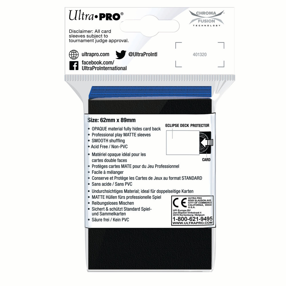 Ultra PRO: Small 60ct Sleeves - Eclipse Matte (Pacific Blue)