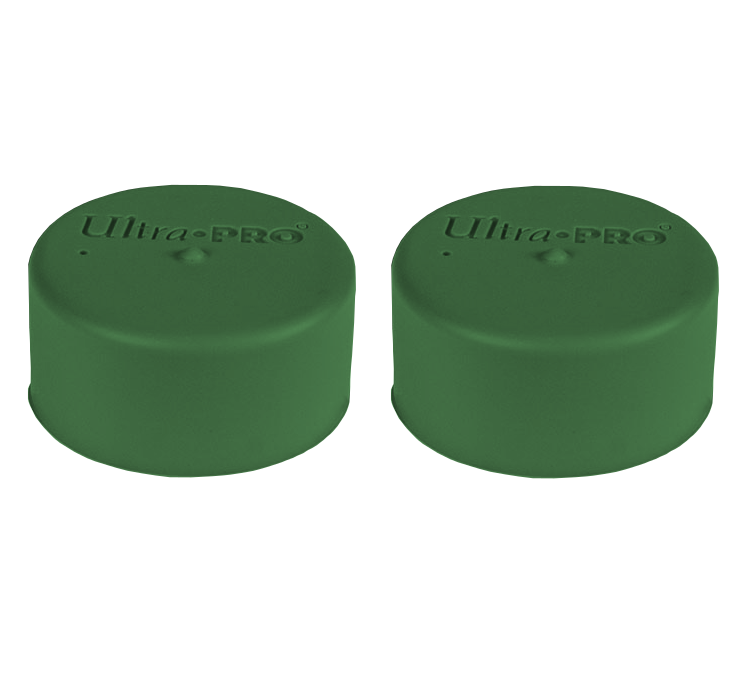 Ultra PRO: Playmat Tube Caps - Standard Green (2-Pack)