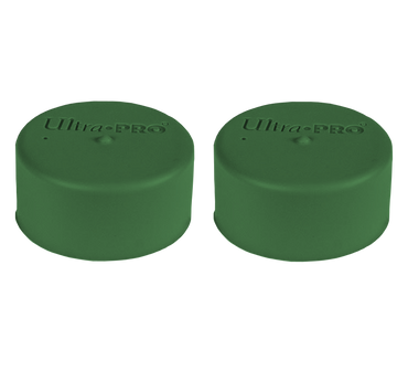 Ultra PRO: Playmat Tube Caps - Standard Green (2-Pack)