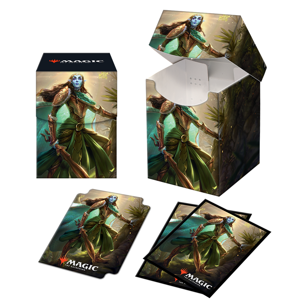 Ultra PRO: Kaldheim Combo - 100+ Deck Box / 100ct Sleeves (Lathril, Blade of the Elves)