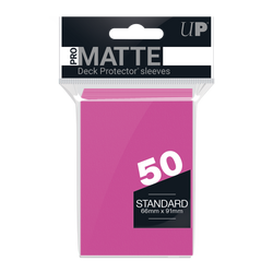 Ultra PRO: Standard 50ct Sleeves - PRO-Matte (Bright Pink)