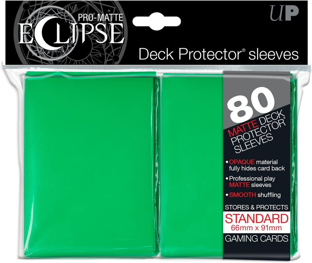 Ultra PRO: Standard 80ct Sleeves - PRO-Matte Eclipse (Green)