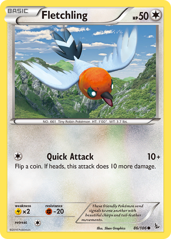 Fletchling (86/106) [XY: Flashfire]